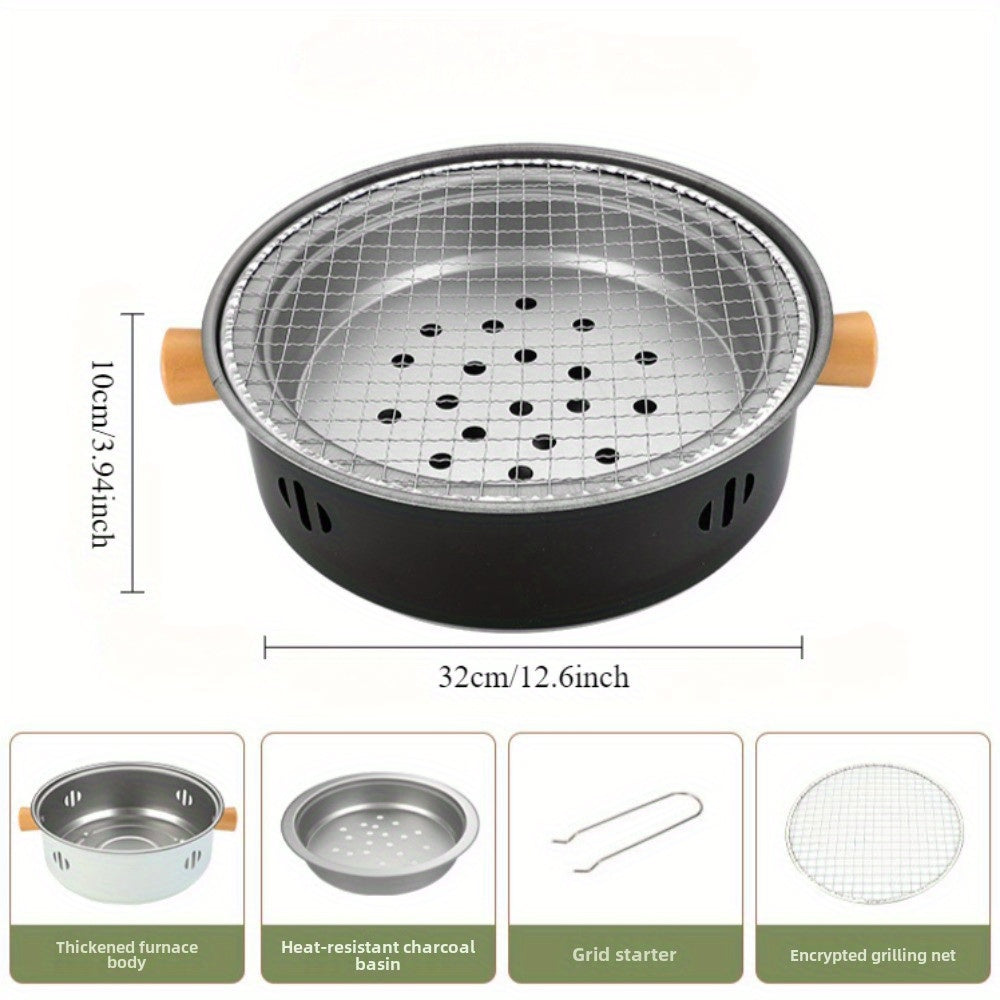 Stainless Steel Charcoal BBQ Grill