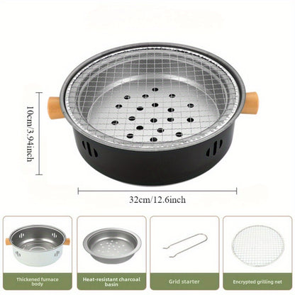 Stainless Steel Charcoal BBQ Grill