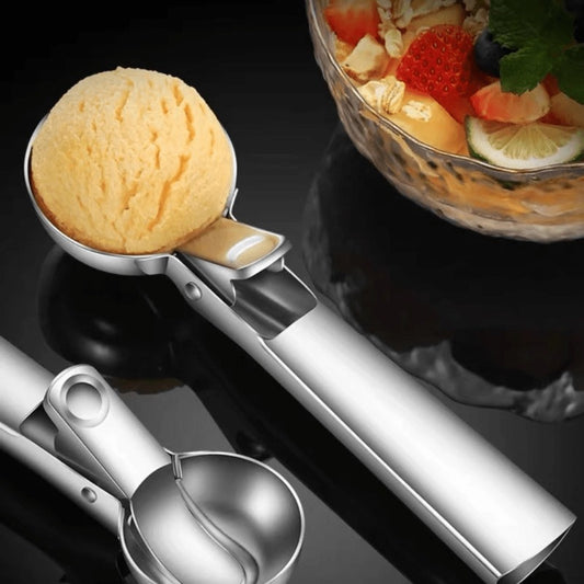 Premium Stainless Steel Ice Cream Scoop with Trigger