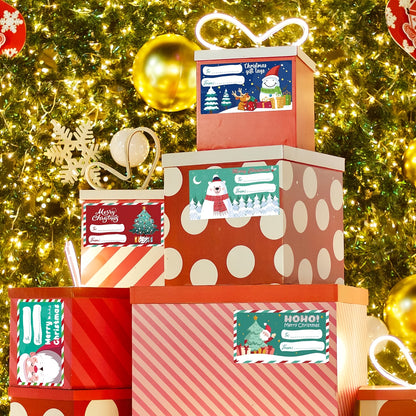 Self-Adhesive Christmas Gift Stickers