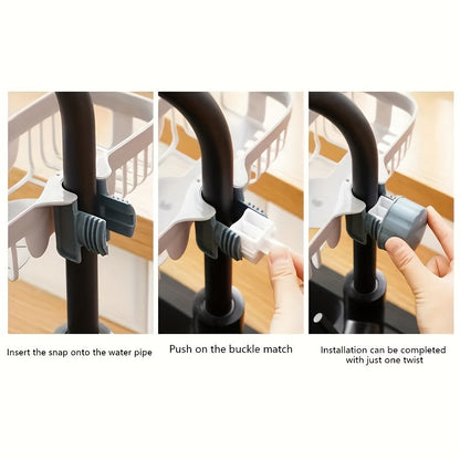 Adjustable Plastic Kitchen Sink Caddy Sponge Holder
