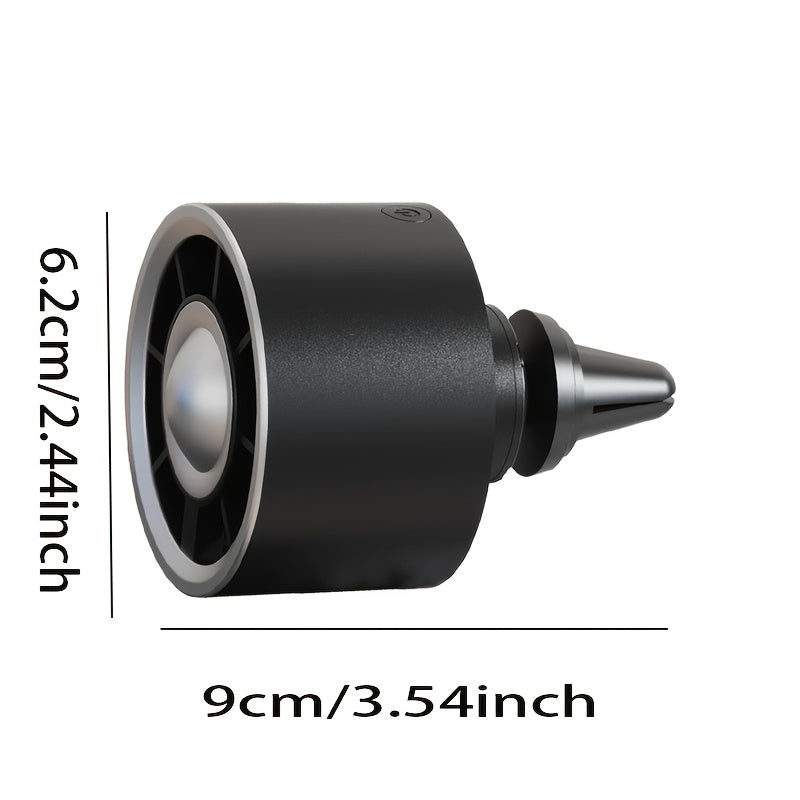 USB Car Air Outlet Fan with Colorful LED Light