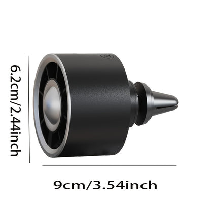 USB Car Air Outlet Fan with Colorful LED Light
