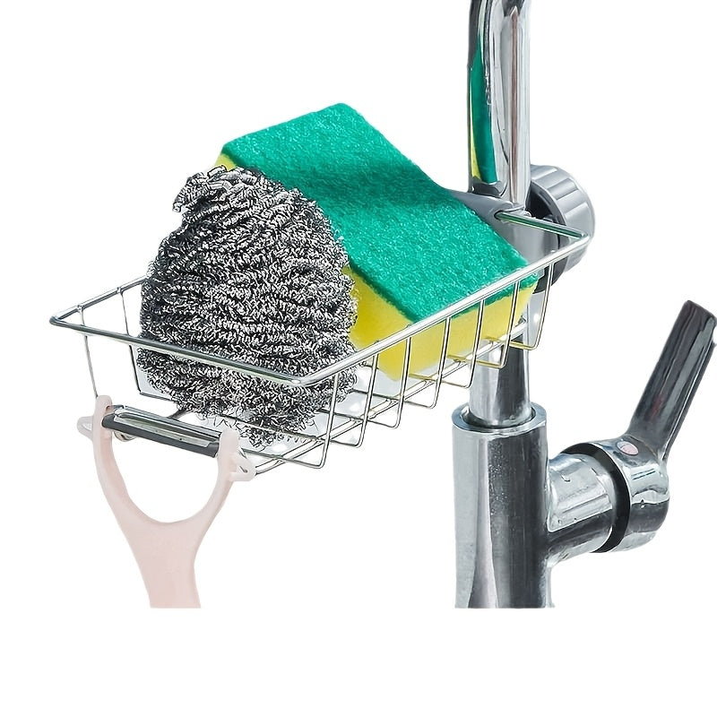 Adjustable Stainless Steel Kitchen Sink & Bathroom Organizer with Drainage