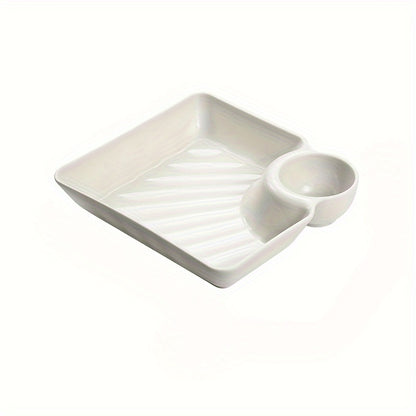 2pcs Plastic Food Serving Plates