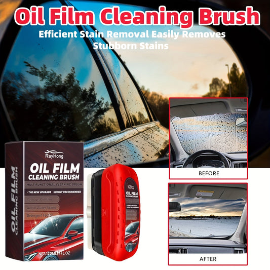 120ml Oil Film Cleaning Brush for Car Windshields - Anti - Fog & Quick Stain Removal - HazMarket
