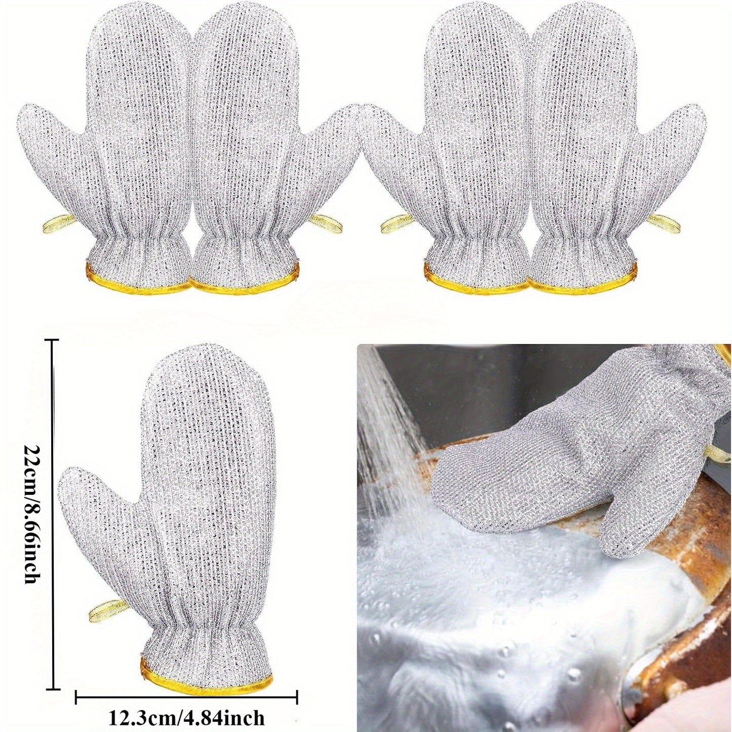 Multipurpose Scrubbing Wire Cleaning Cloth 2pairs