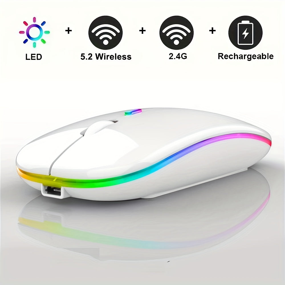 Ultra-Thin Rechargeable LED Backlit Wireless Mouse