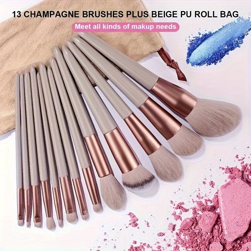 13Pcs Soft Makeup Brush Set - HazMarket