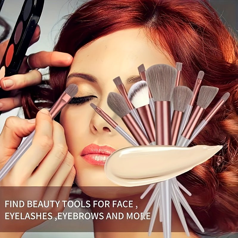 13Pcs Soft Makeup Brush Set - HazMarket