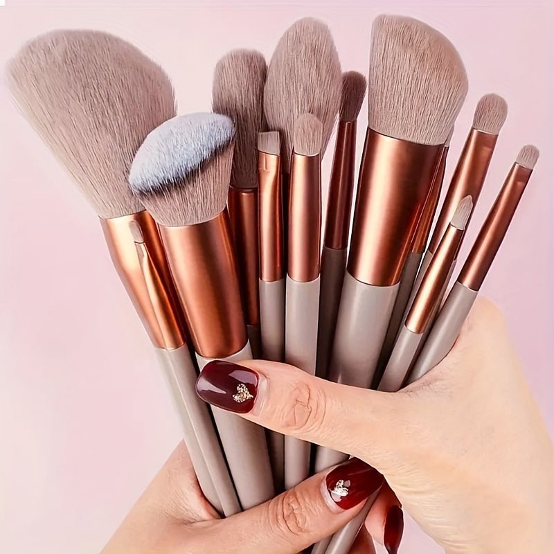 13Pcs Soft Makeup Brush Set - HazMarket