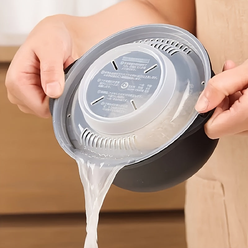 Compact Microwave Rice Cooker with Lid