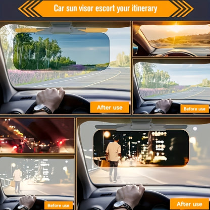 Adjustable 2-in-1 Anti-Glare Car Sun Visor