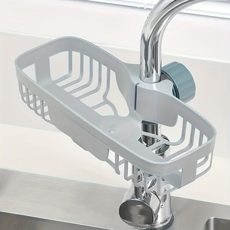 Adjustable Plastic Kitchen Sink Caddy Sponge Holder