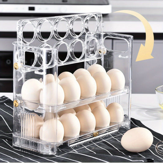 3-Tier Clear Plastic Egg Storage Container