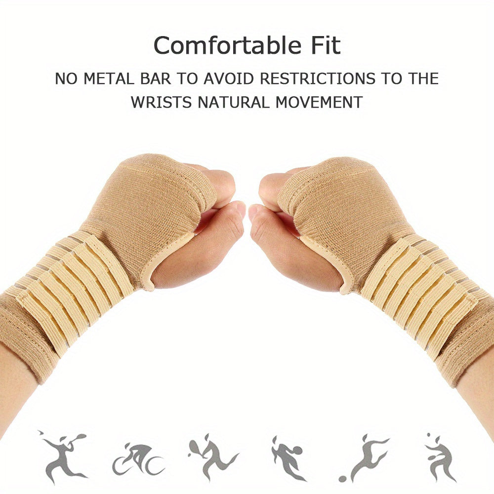 2pcs Wrist And Hand Bandage Sleeve For Men And Women