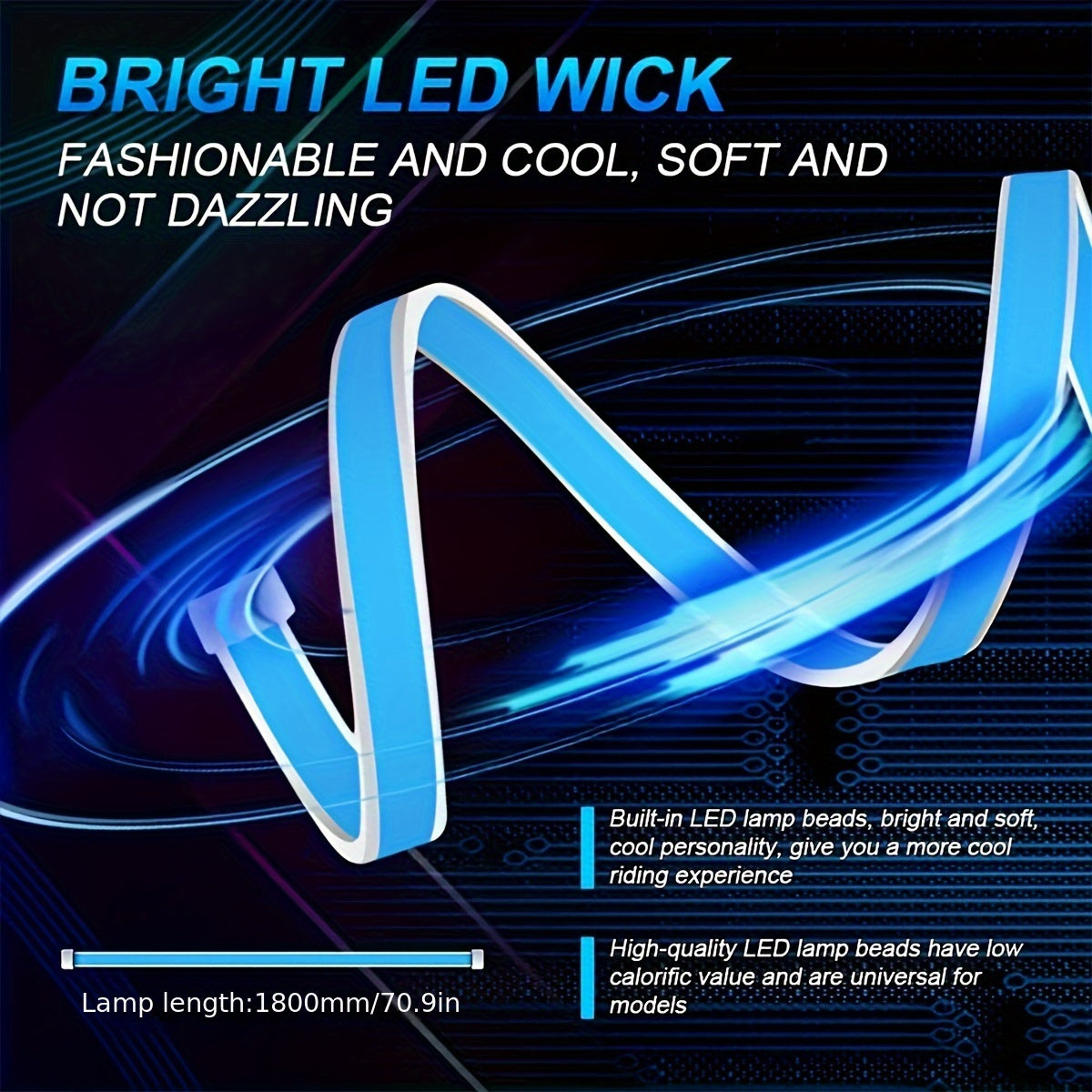 Universal 12V Car Hood Light Strip