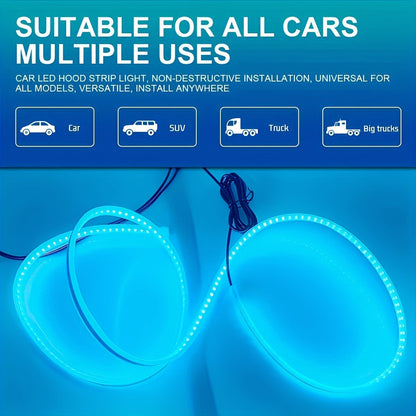 Universal 12V Car Hood Light Strip