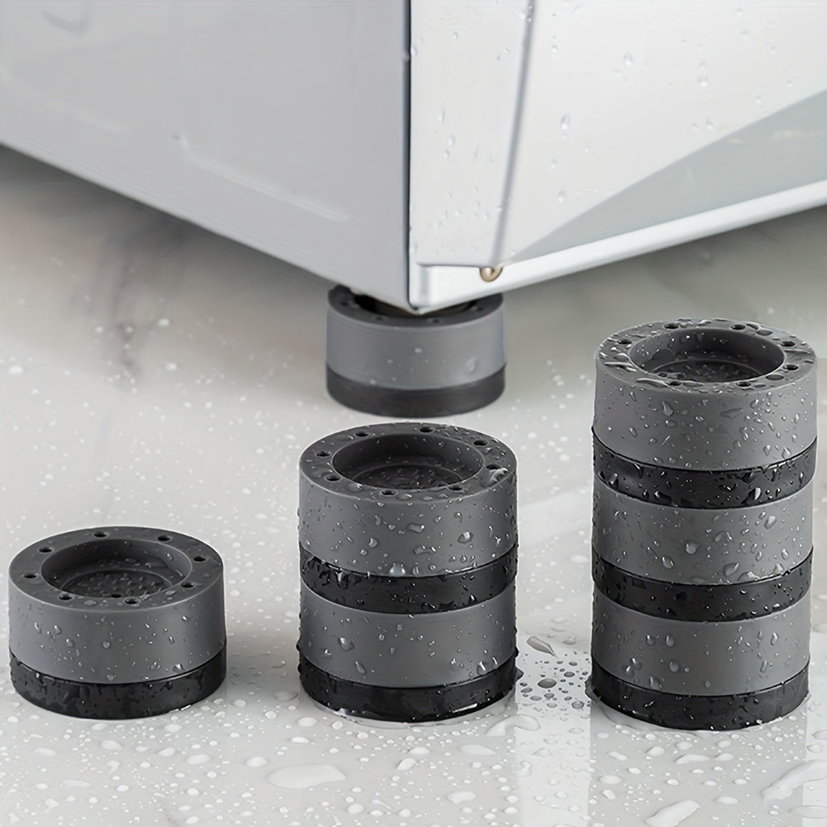 Anti-Vibration Rubber Pads for Washing Machines - 4pcs