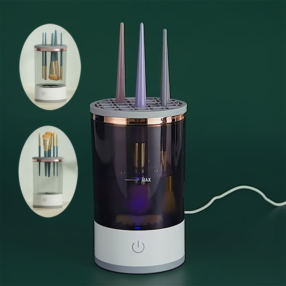 Usb-Powered Automatic Makeup Brush Cleaner