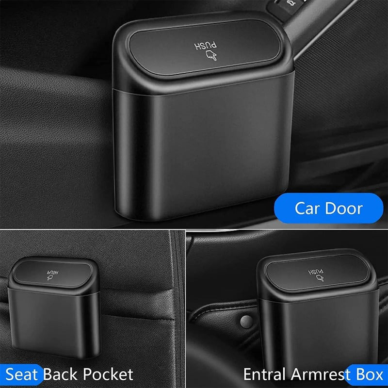 Mini Car Trash Cans with Lids 2pcs
