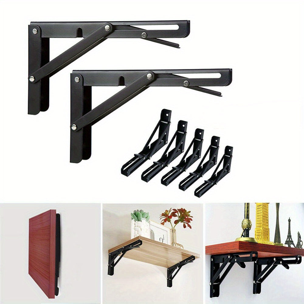 Heavy-Duty Adjustable Folding Brackets 2pcs