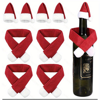 2pcs/set Christmas Bottle Decoration