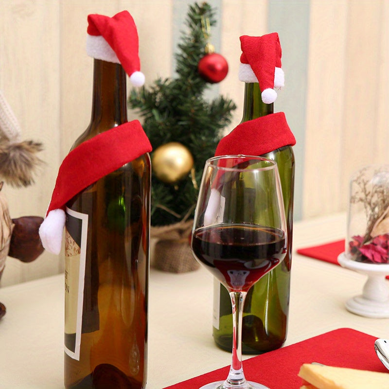 2pcs/set Christmas Bottle Decoration