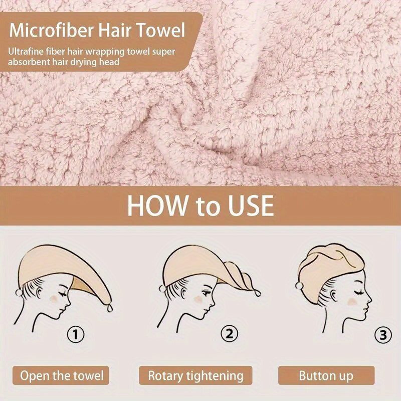 Microfiber Hair Towel Wrap for Women