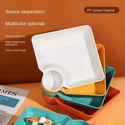 2pcs Plastic Food Serving Plates