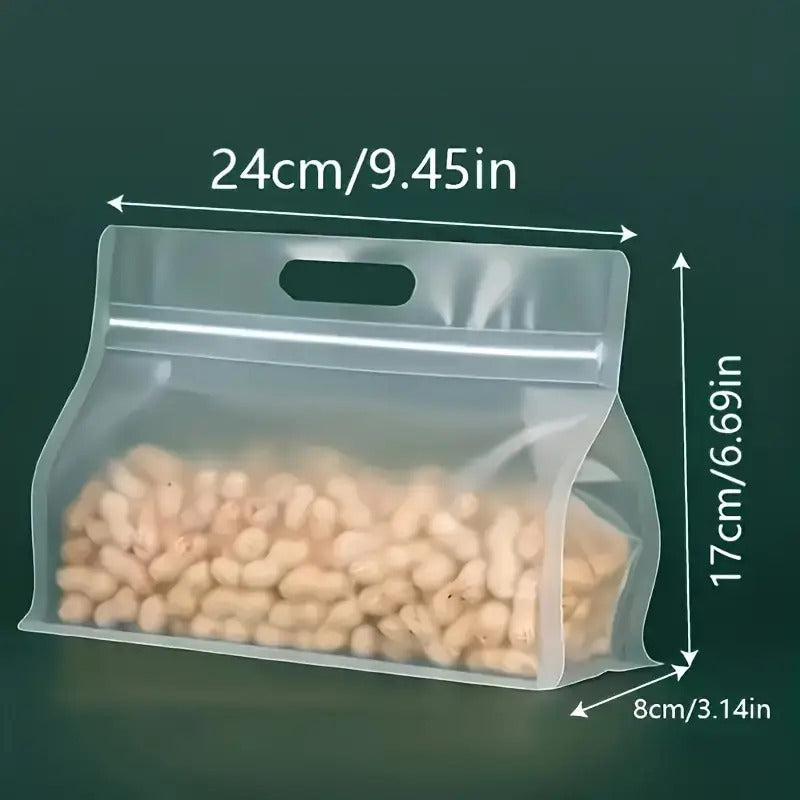 10pcs Reusable Self-Sealing Leak-Resistant Food Storage Bag