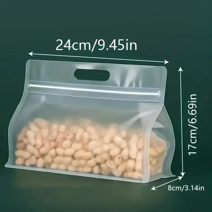 10pcs Reusable Self-Sealing Leak-Resistant Food Storage Bag