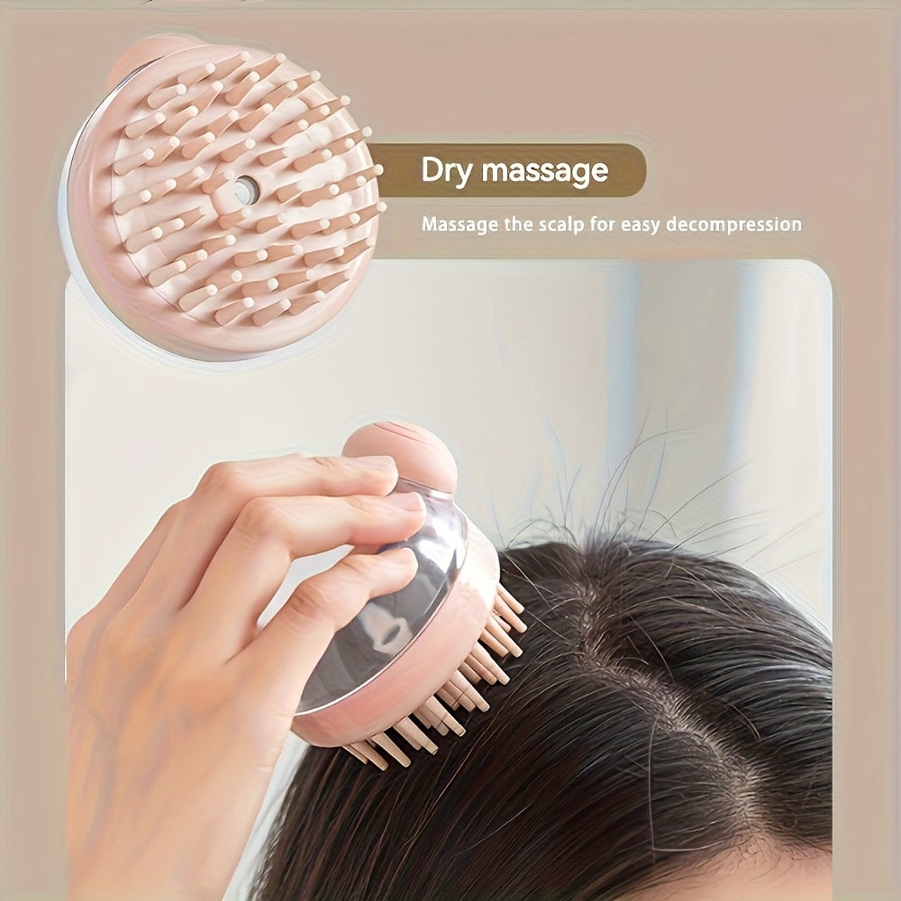 Multifunctional Shampoo Brush with a Liquid Dispenser