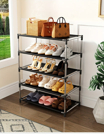 Easy Assembly Multi-Tier Shoe Rack