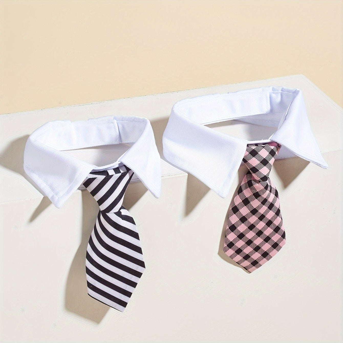 Stylish Adjustable Necktie Collar for Dogs and Cats