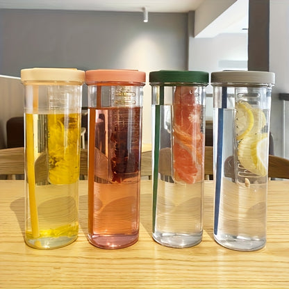 Collapsible Straw Water Cup with Divider