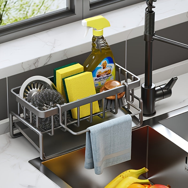Space-Saving Kitchen Sink Organizer & Storage Rack