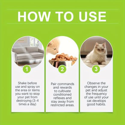 Anti-Climbing, Scratch & Urine Protection Bottle Spray for Cats