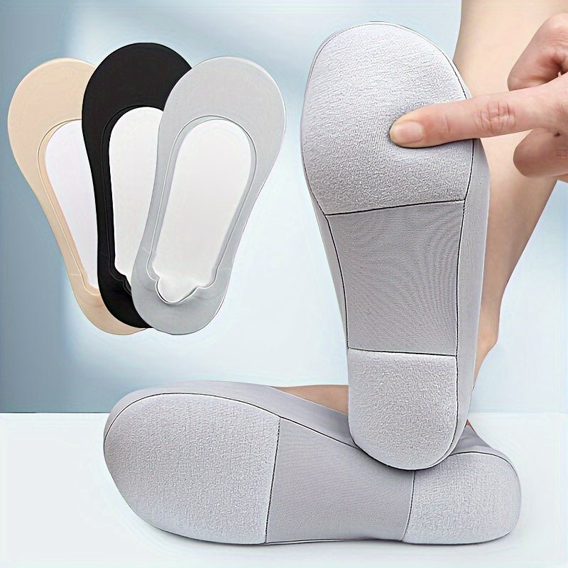 1pair 3D Arch Massage Comfortable And Breathable Invisible Socks - HazMarket