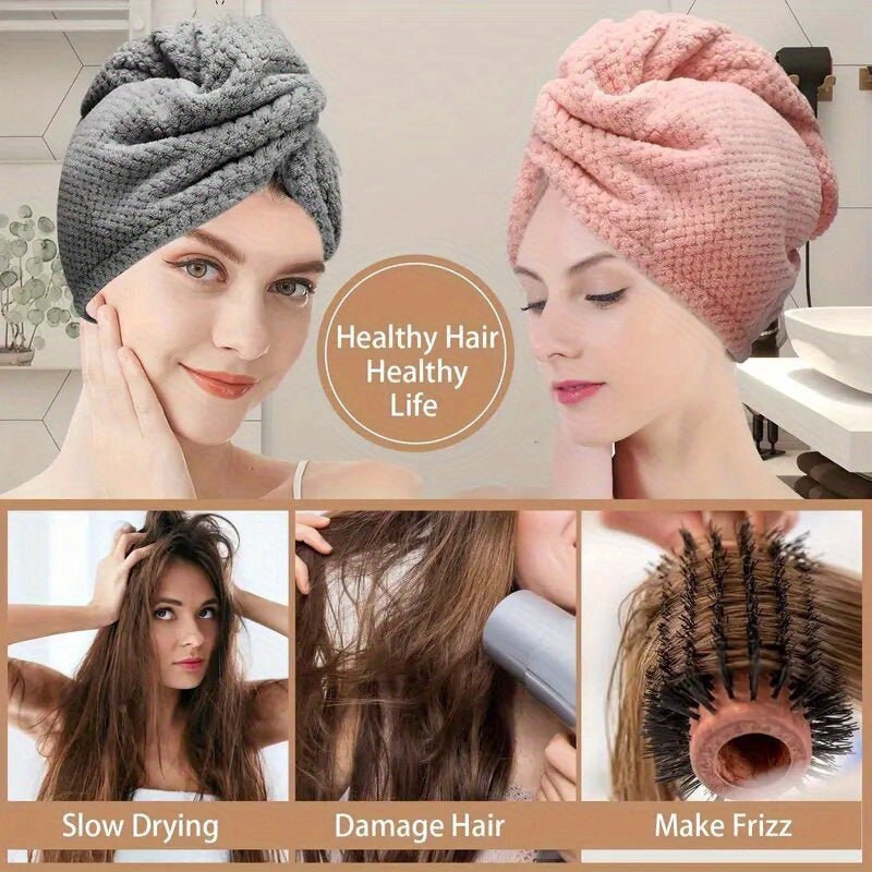 1pc Microfiber Hair Towel Wrap for Women - HazMarket