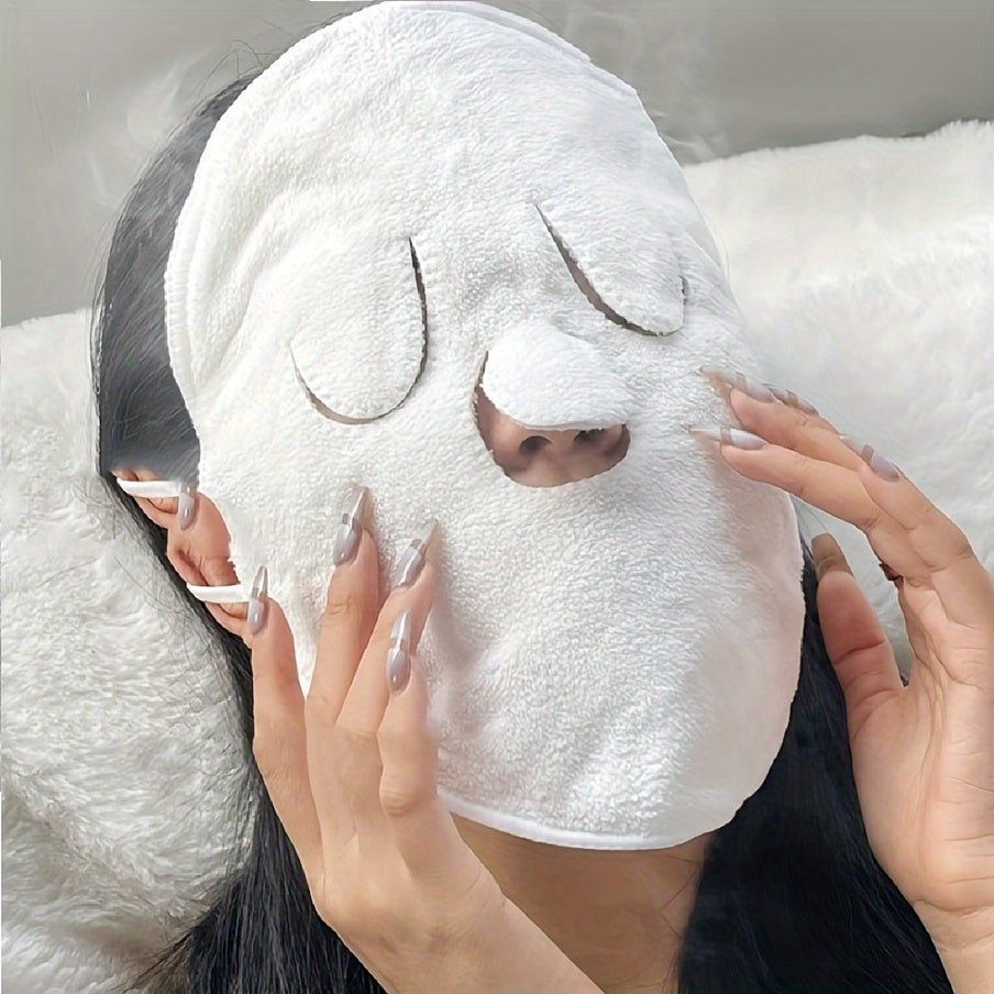 1pc Reusable Hot and Cold Facial Mask Towel for Skin Care - HazMarket