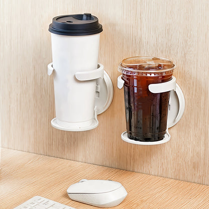 1pc White ABS Plastic Folding Cup Holder - HazMarket