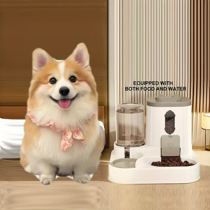 2 in 1 Food and Water Dispenser for Cats & Dogs - HazMarket