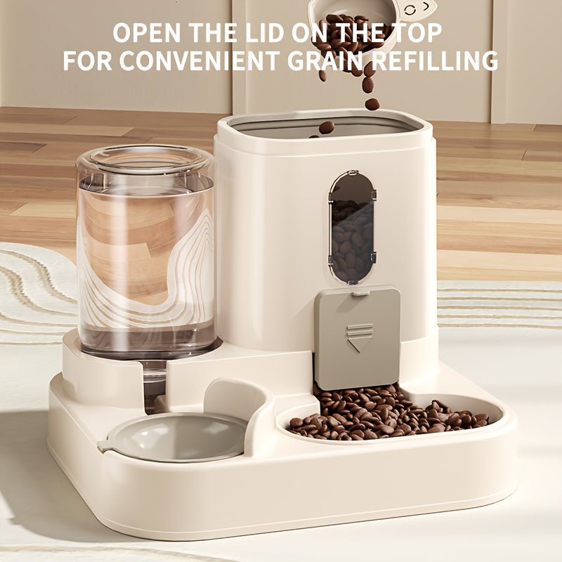 2 in 1 Food and Water Dispenser for Cats & Dogs - HazMarket