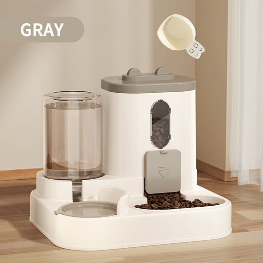 2 in 1 Food and Water Dispenser for Cats & Dogs - HazMarket