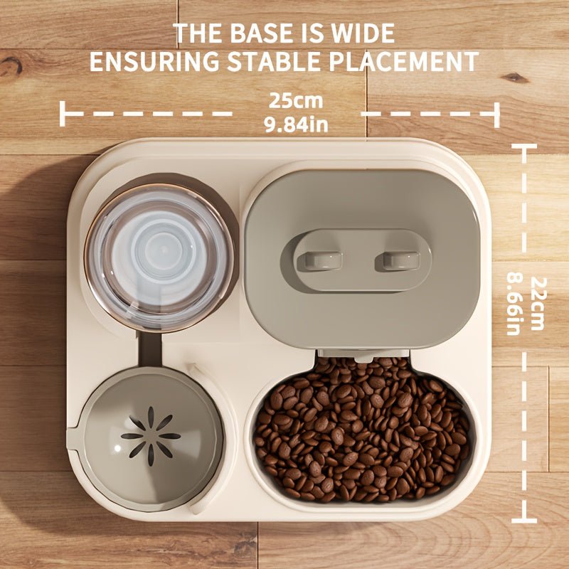 2 in 1 Food and Water Dispenser for Cats & Dogs - HazMarket