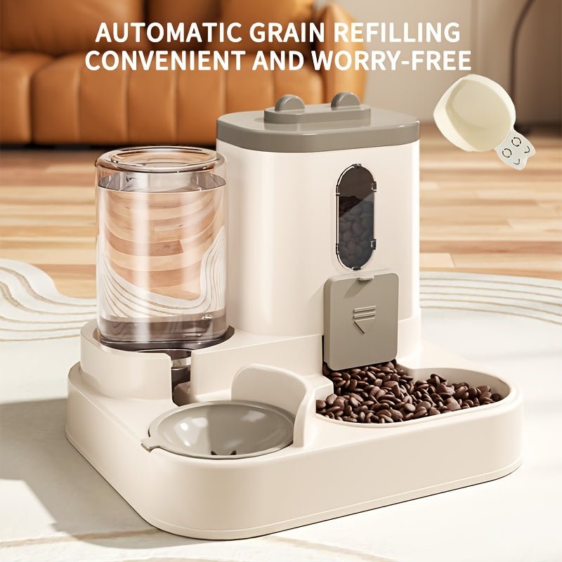 2 in 1 Food and Water Dispenser for Cats & Dogs - HazMarket