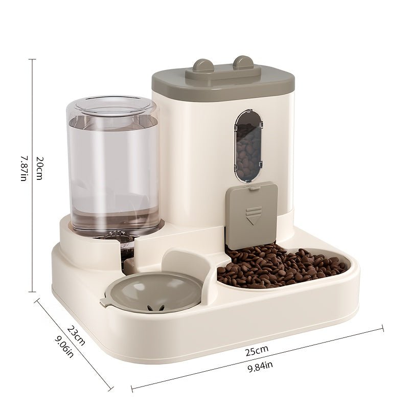 2 in 1 Food and Water Dispenser for Cats & Dogs - HazMarket