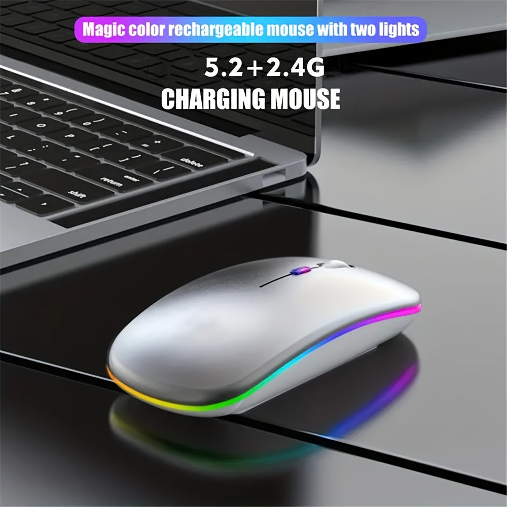 Ultra-Thin Rechargeable LED Backlit Wireless Mouse