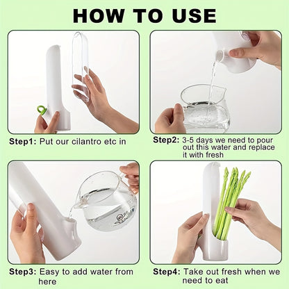 1pc Herb Keeper for Refrigerator